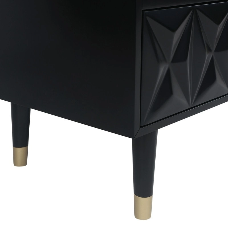 Bea Geometric Textured Glam 6-drawer Dresser