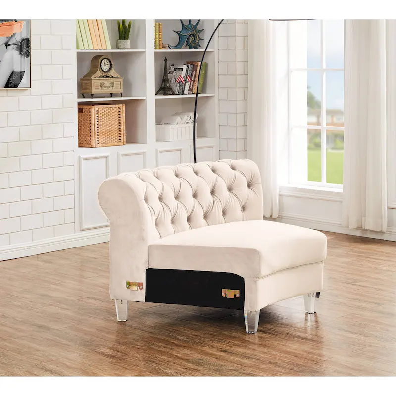 138.6 Velvet curved sofa Symmetrical Modular Sectional