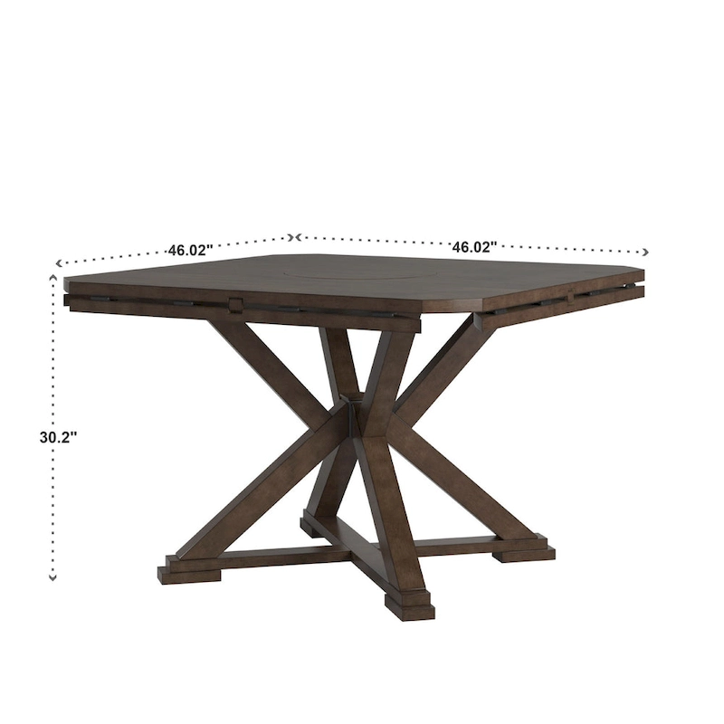 Garrison Espresso Convertible Dining Table by iNSPIRE Q Modern