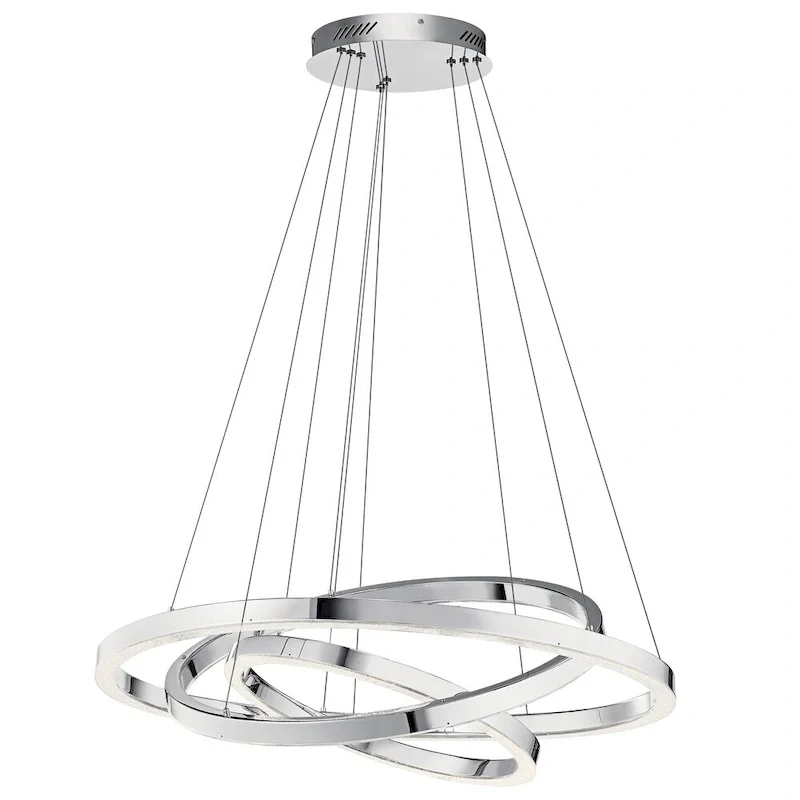 elan Opus Chrome 3-Ring Pendant