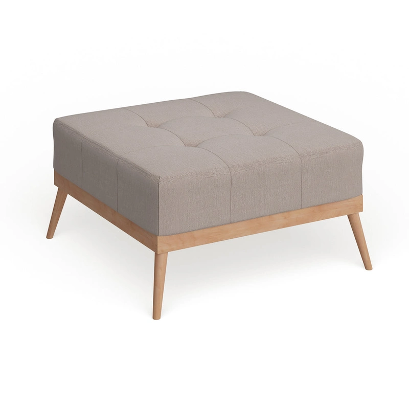 Christopher Knight Home Carson Lund Mid-century Tufted Fabric Square Ottoman Table