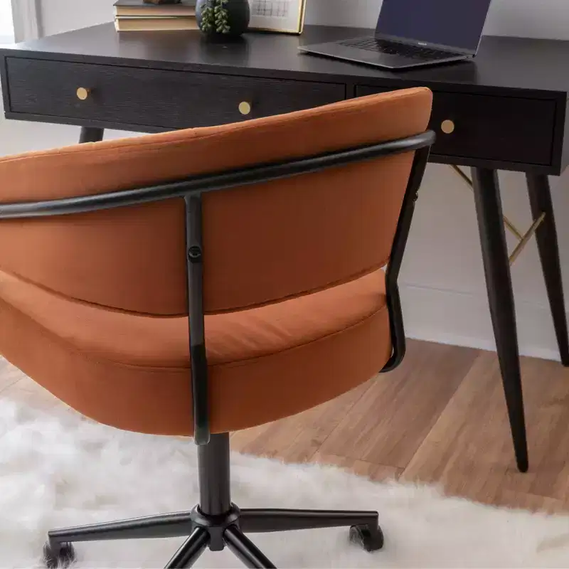 Linon Prestwick Office Chair Caramel