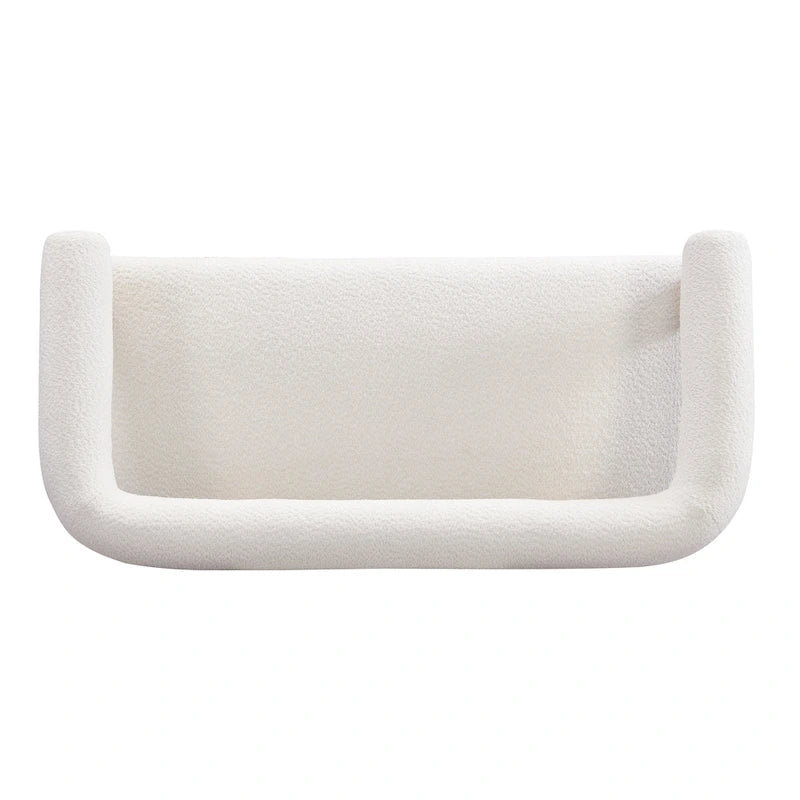 Loft Round armrest loveseat Rubber Wood