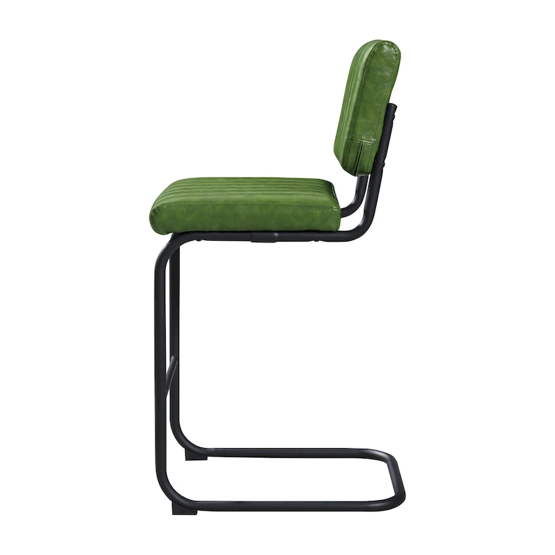 Art Leon Rustic Upholstered Counter Height Bar Stools (Set of 2)