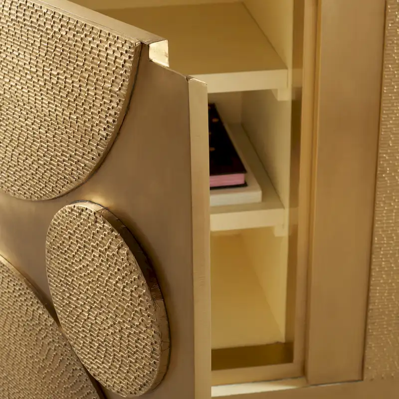 SAFAVIEH Couture Mervana Brass Covered Sideboard