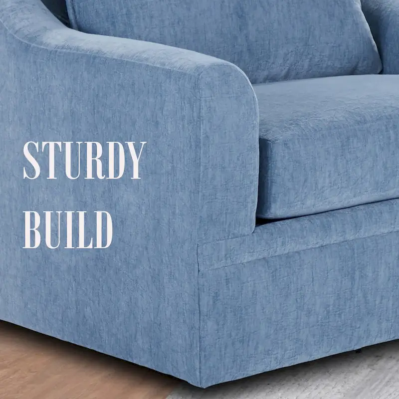 New Classic Furniture Anatasia Pillow Back Swivel Chair, Made in USA