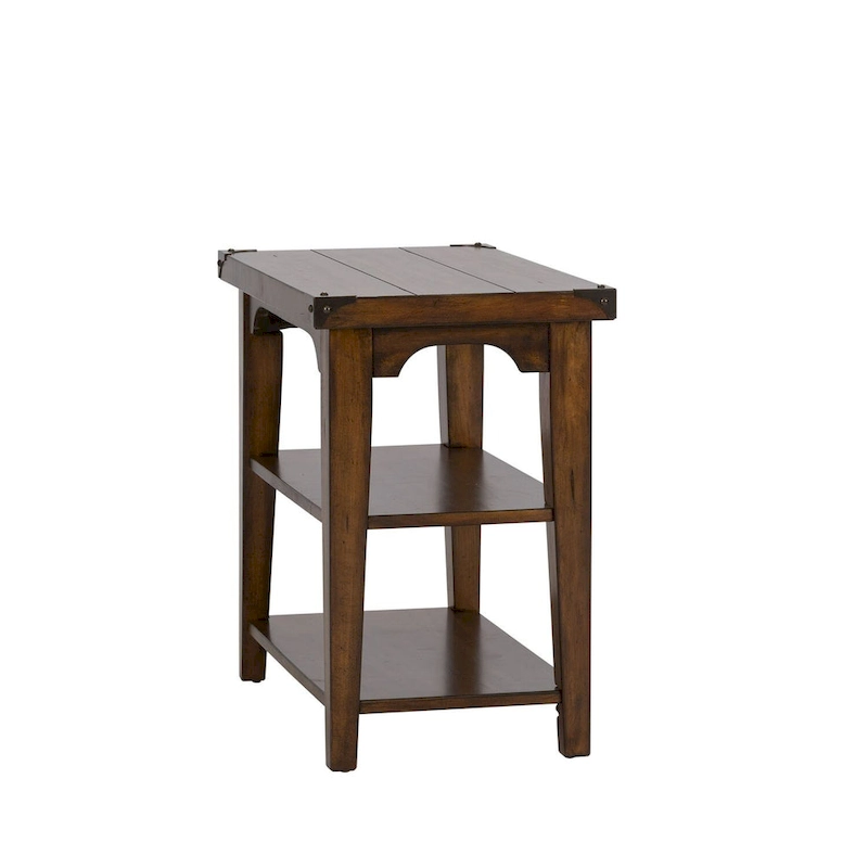 Aspen Skies Russet Brown Chair Side Table
