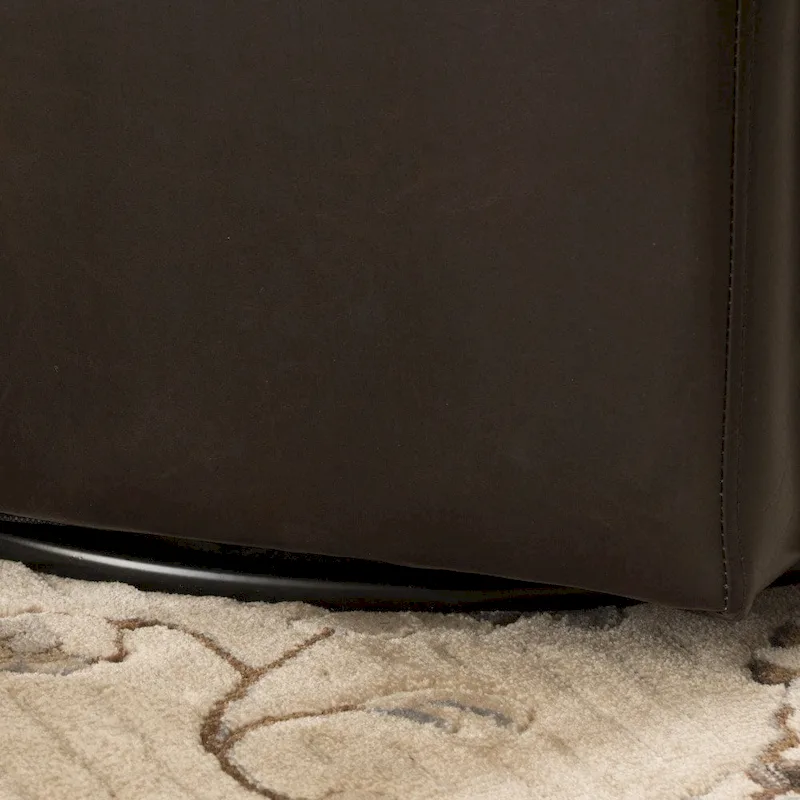 Angelo Bonded Leather Wingback Swivel Club Chair by Christopher Knight Home