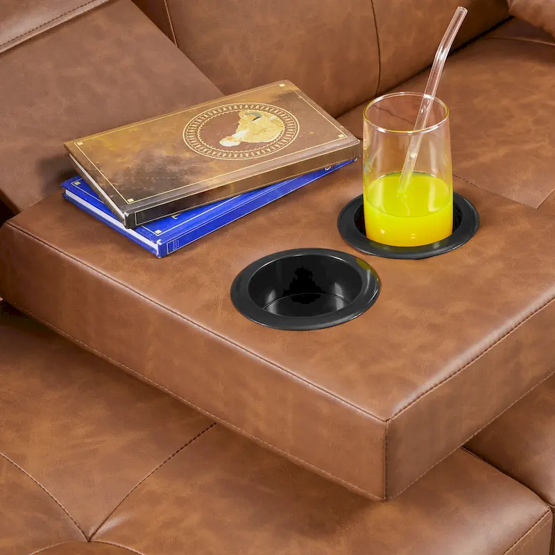 Yaheetech Faux Leather Convertible Futon Sofa Bed 3-In-1 Adjustable Futon Couch