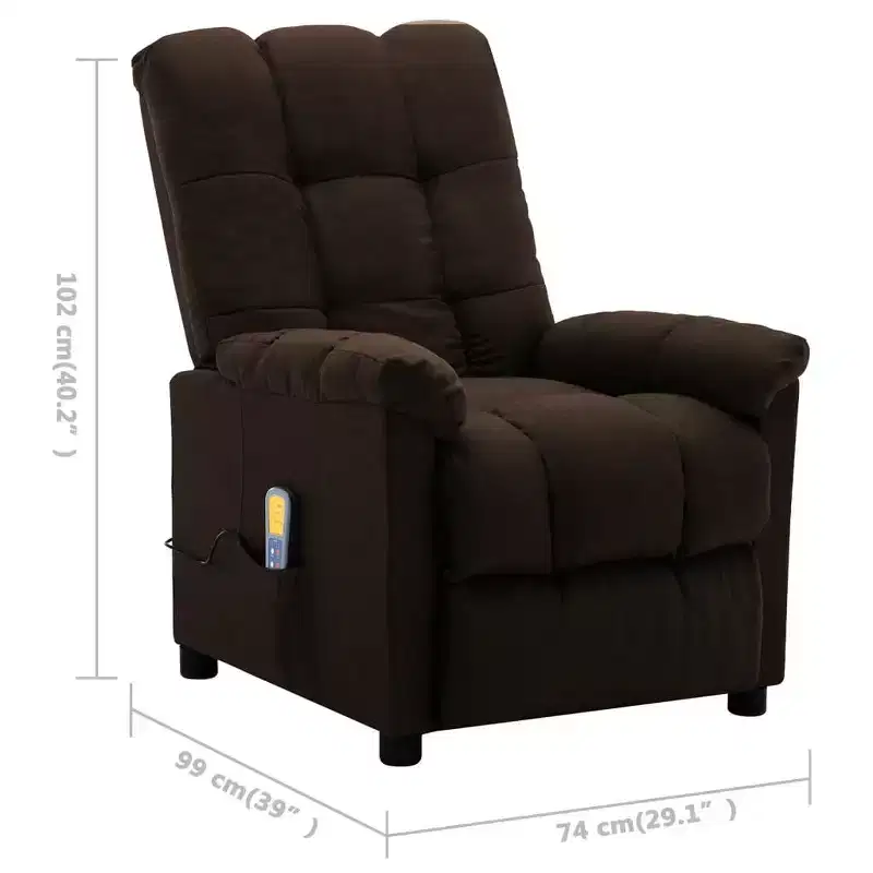 vidaXL Electric Massage Chair Dark grey