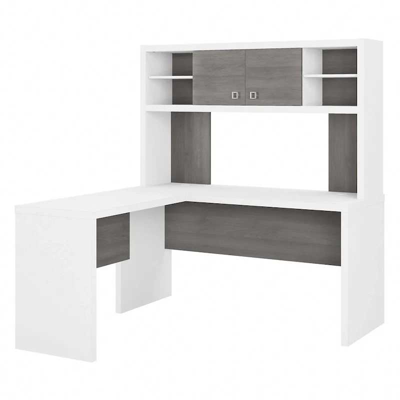 Echo L Shaped Desk with Hutch by Bush Business Furniture
