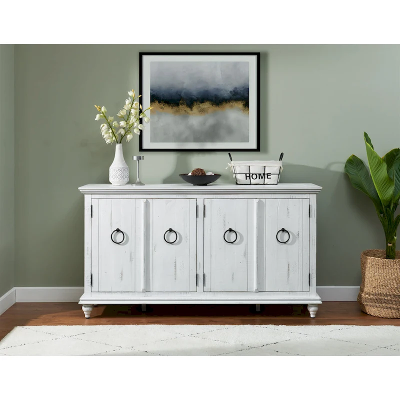 Garden District Solid Wood 65 TV Stand Console
