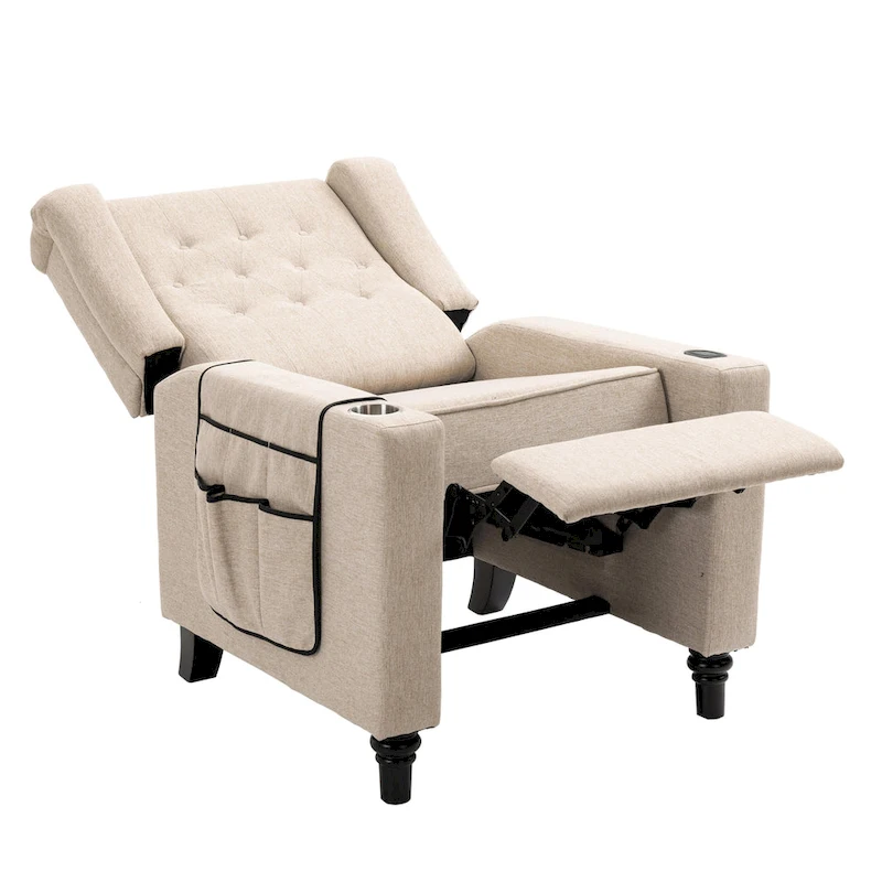 Recliner Chair with Button Tufted Back