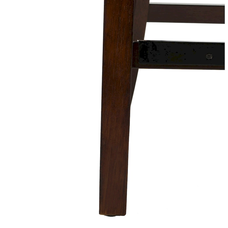 SAFAVIEH Dottie 26-inch Tufted Wing Back Counter Stool - Grey / Espresso (Set of 2) - 22.5  x 25  x 41  - 22.5  x 25  x 41