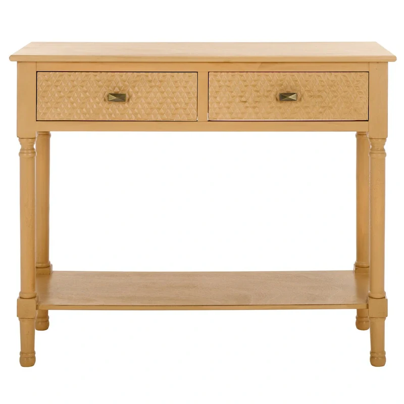 SAFAVIEH Salina 2-Drawer Console Table - 35.5 W x 13 L x 29.5 H - 36Wx13Dx30H