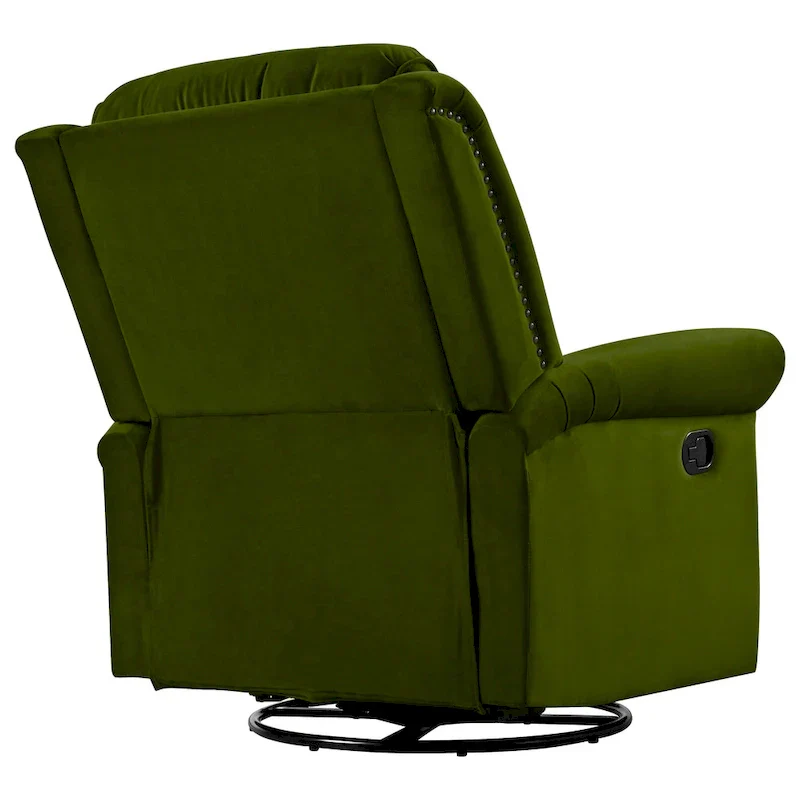 Marloo Modern Swivel Velvet Recliner Chair by Christopher Knight Home