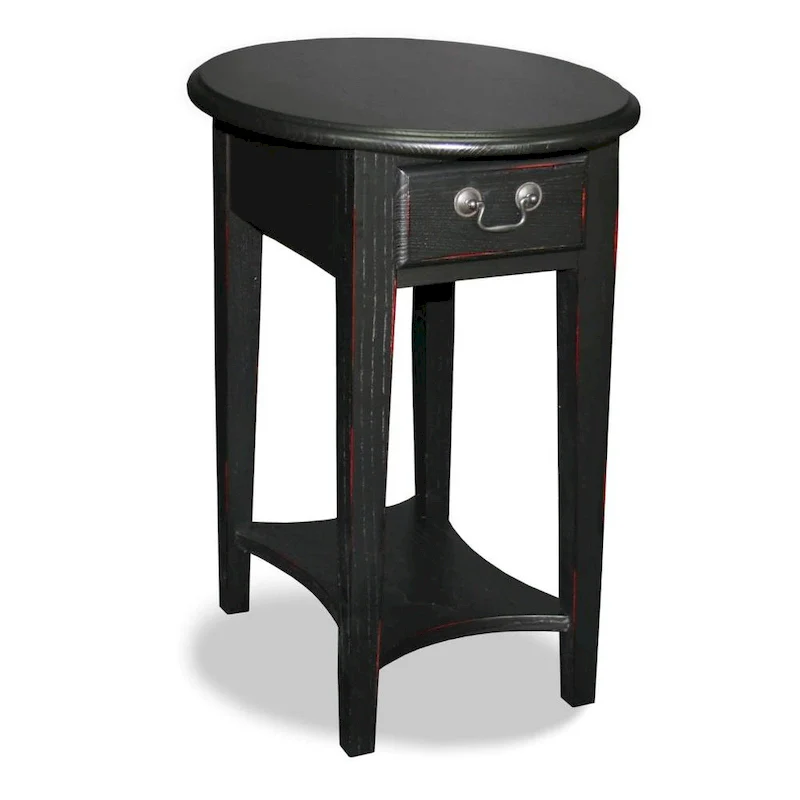 Hardwood Oval Side Table