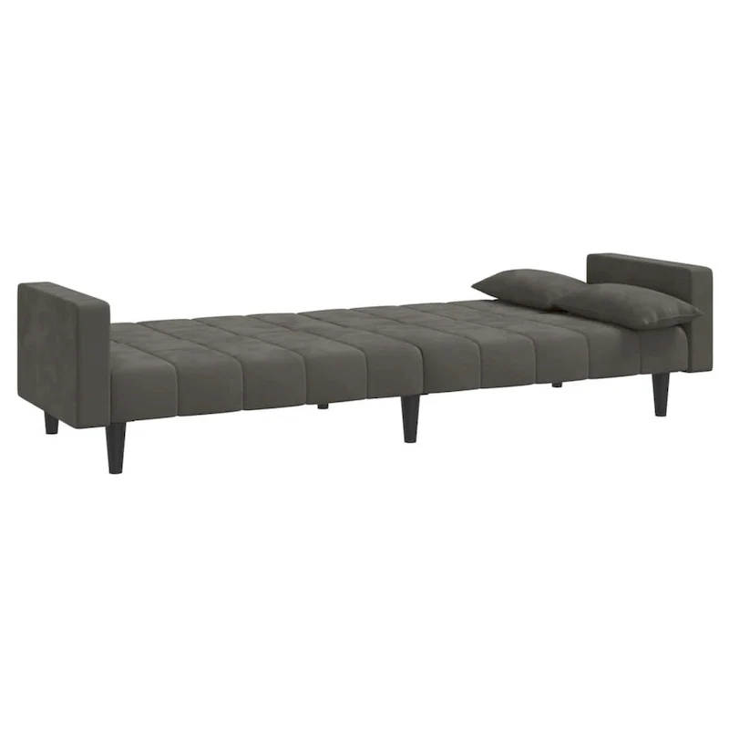 vidaXL 2-Seater Sofa Bed Upholstered Convertible Sleeper Sofa Couch Velvet - 86.6 x 33.3 x 27.2