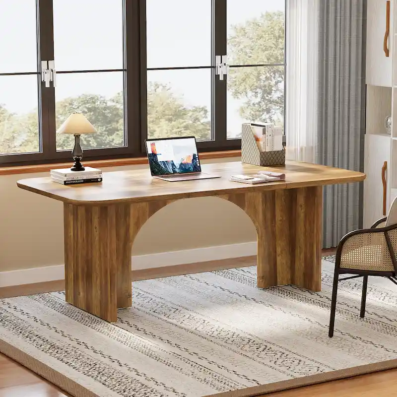 63 Executive Desk, Large Computer Desk Modern Home Office Desk