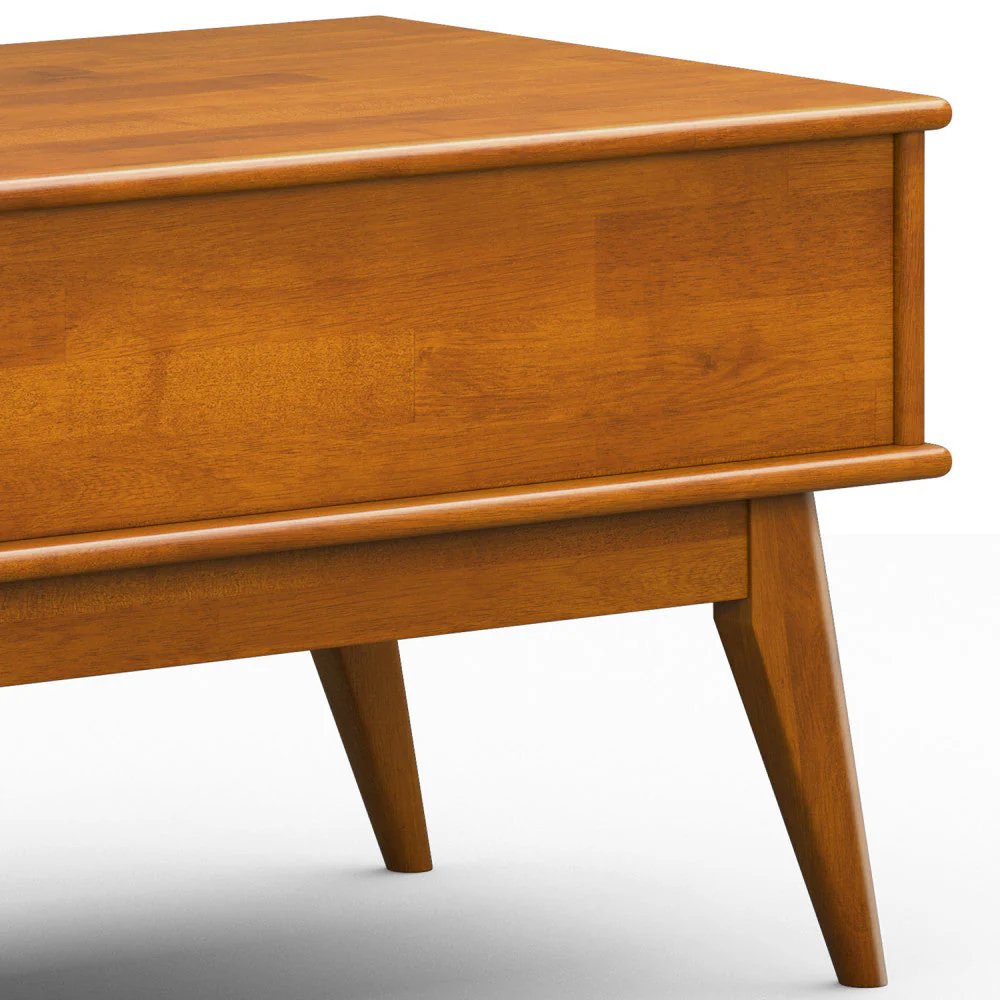 Walker Edison | Mid-Century Teak Wood Lift Top Coffee Table