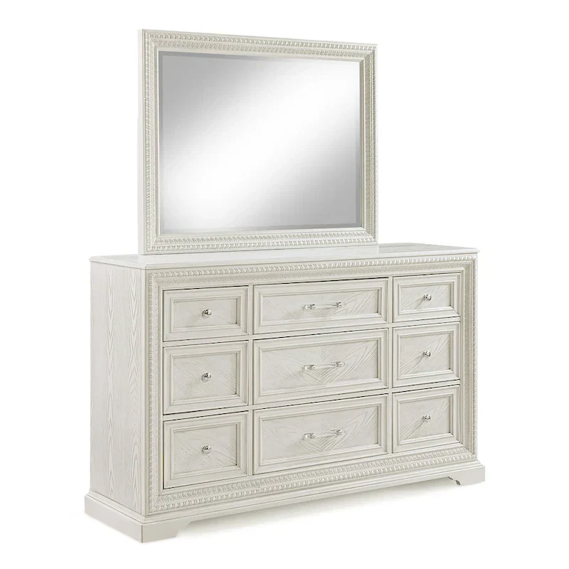 Oliver 5 Piece Cream Panel Bedroom Set