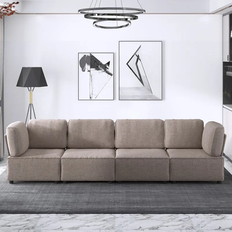 Mixoy Convertible Modular Sleeper Couch with Ottoman