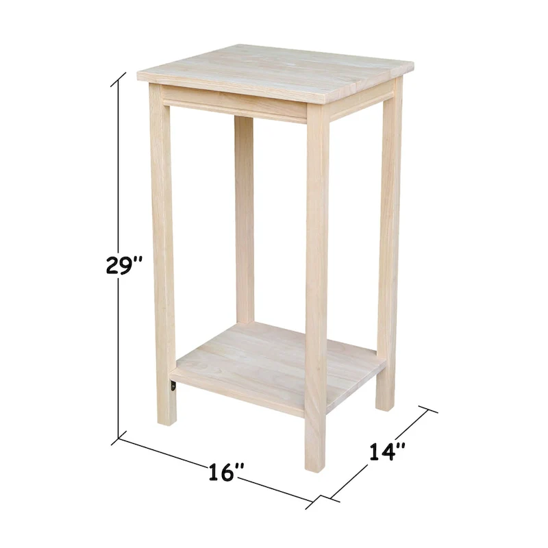 The Gray Barn Moonshine Unfinished Accent Table