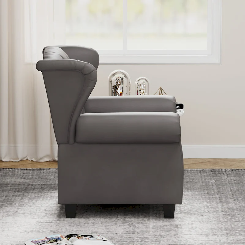 Modern Tufted Push Back Tufted Recliner Armchair