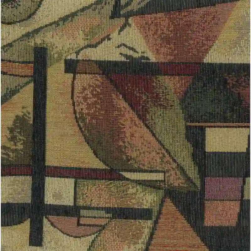 Bali 18-inch Footstool with Tapestry Cushion