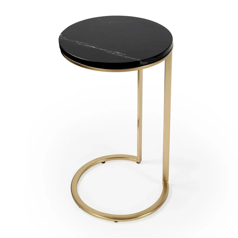 Butler Shounderia Black Marble Accent Table