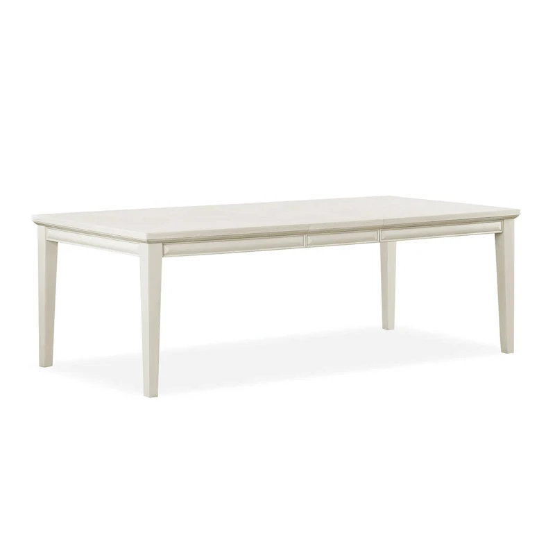 Modern 90-Inch Wood Extendable Dining Table with 18-Inch Leaf