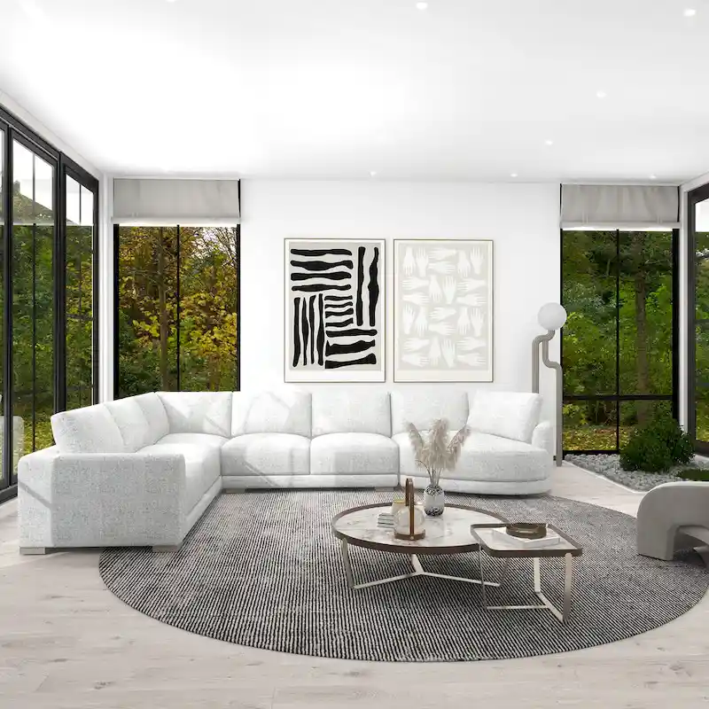 Laguna 165.5 L-Shape Modular Sectional Sofa with Chaise Lounge