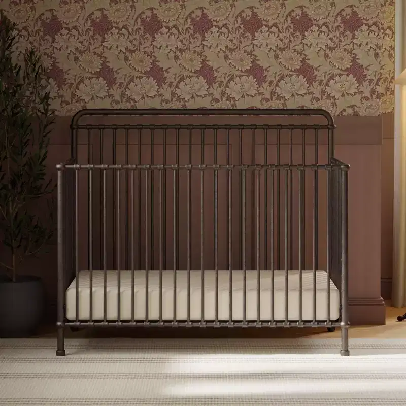 4-in-1 Convertible Metal Crib