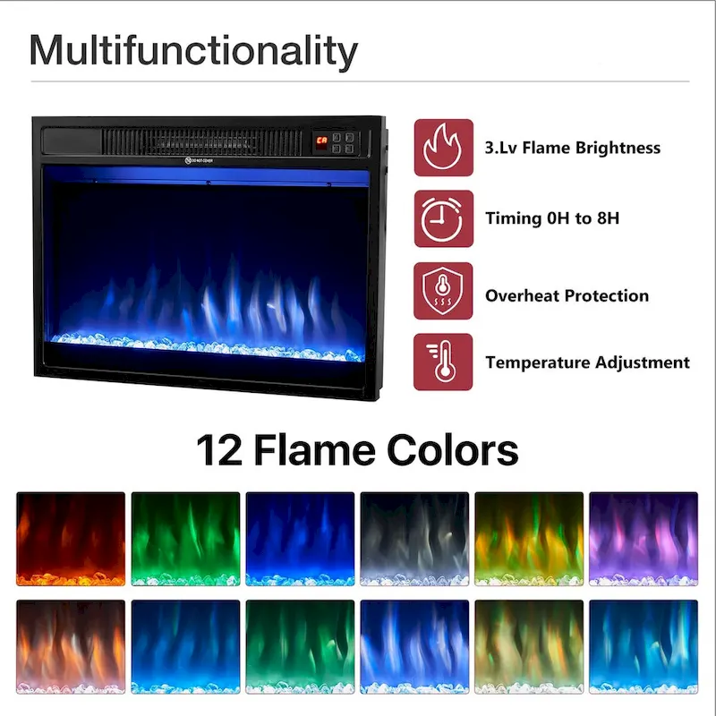 Electric Fireplace with 67 Mantel