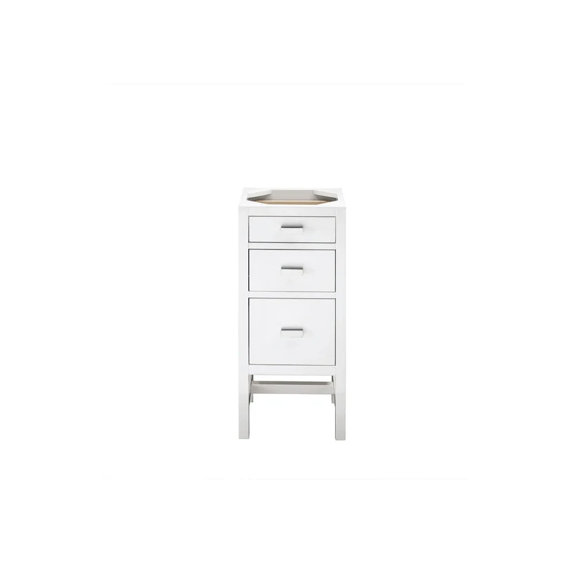 15 Base Cabinet w/ Drawers, Glossy White