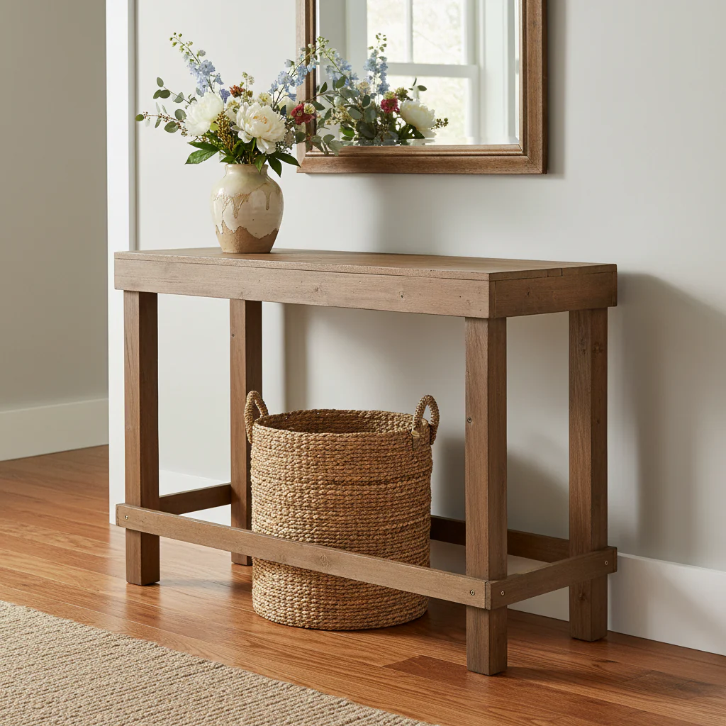 Wood Console Table - 31 High or 39.5 High