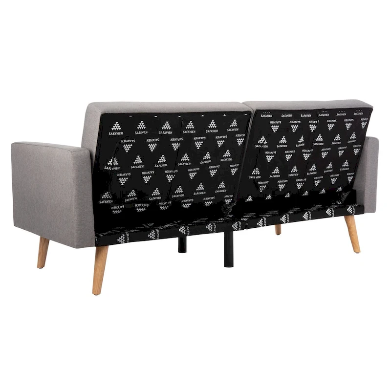 SAFAVIEH Tamekia Foldable Futon Bed with Pillow - 74.8 x 31.9 x 34.7