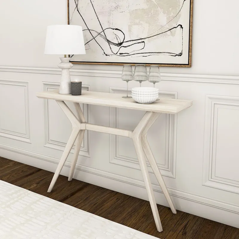 Plank and Beam Verso Cross Leg Console Table - 46