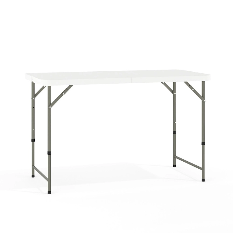 Plastic Height Adjustable Folding Table