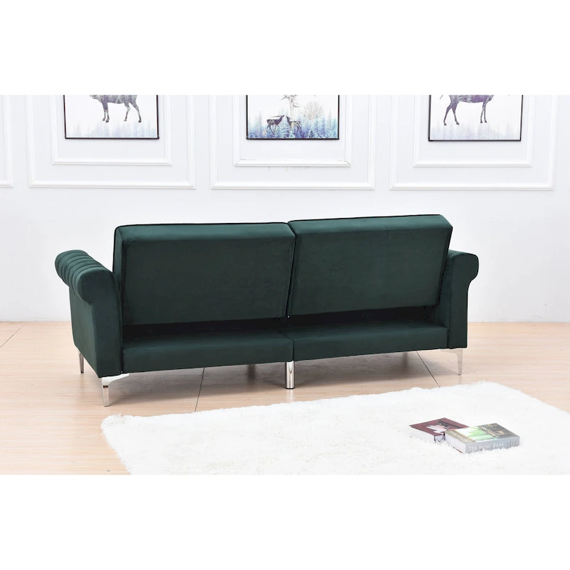 Legend Furniture Covertible Velvet Sofa Bed Sleeper