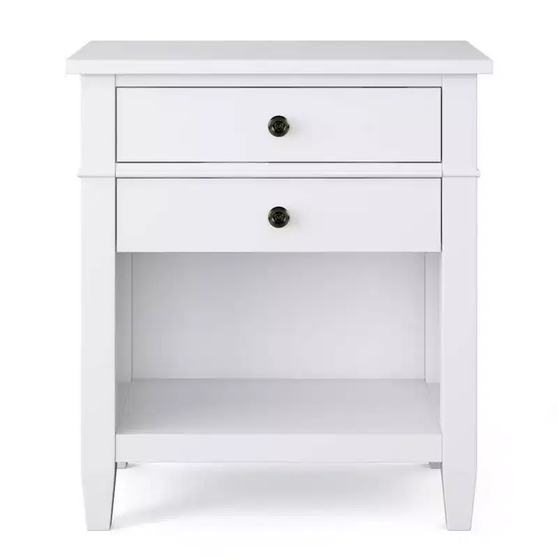 24" Sterling Solid Wood Nightstand White - WyndenHall