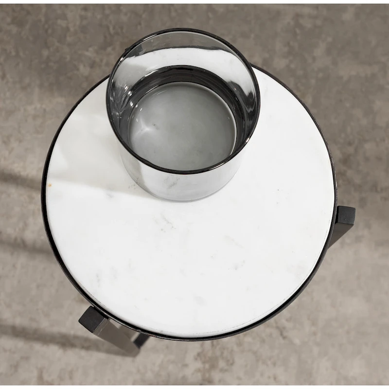 Kate and Laurel Aguilar Glam Drink Table - 9x9x23