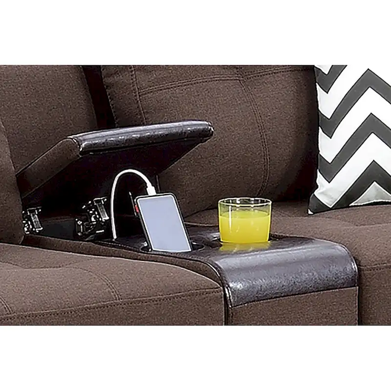 Bobkona Troy Plush Polyfiber 2-piece Sofa and Loveseat Set