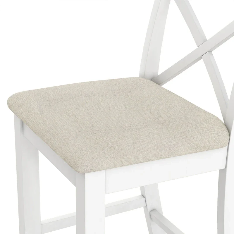 3PCS Rectangular Wood Bar Dining Set