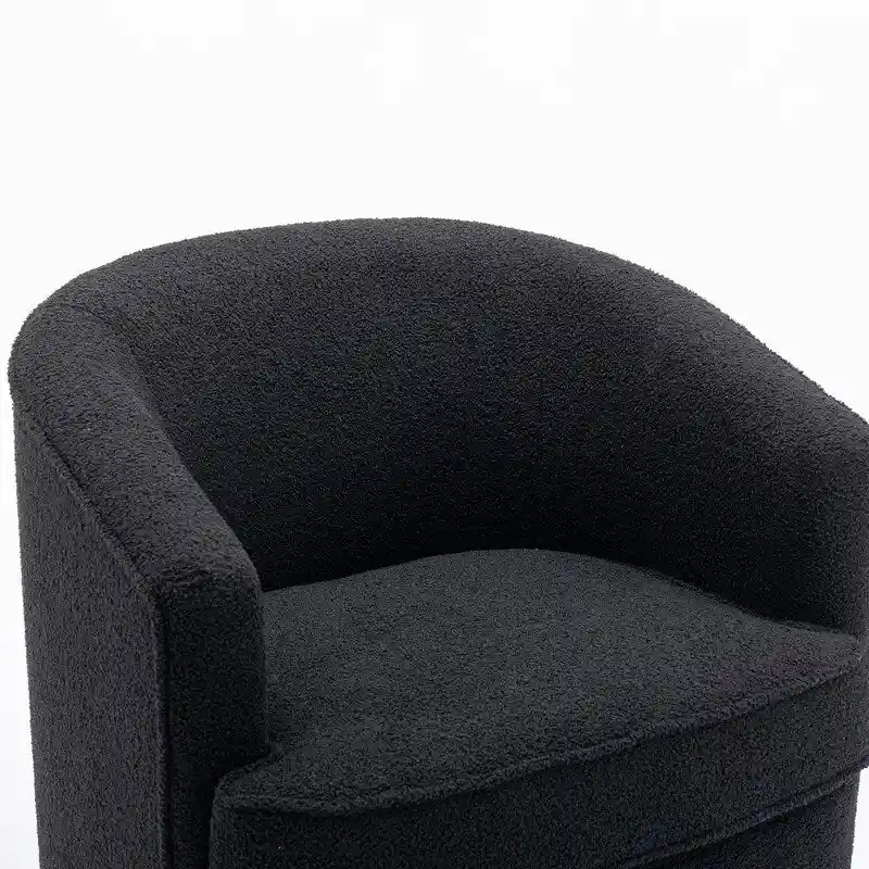 SEYNAR Modern Boucle Upholstered 360 Degree Swivel Accent Club Chair