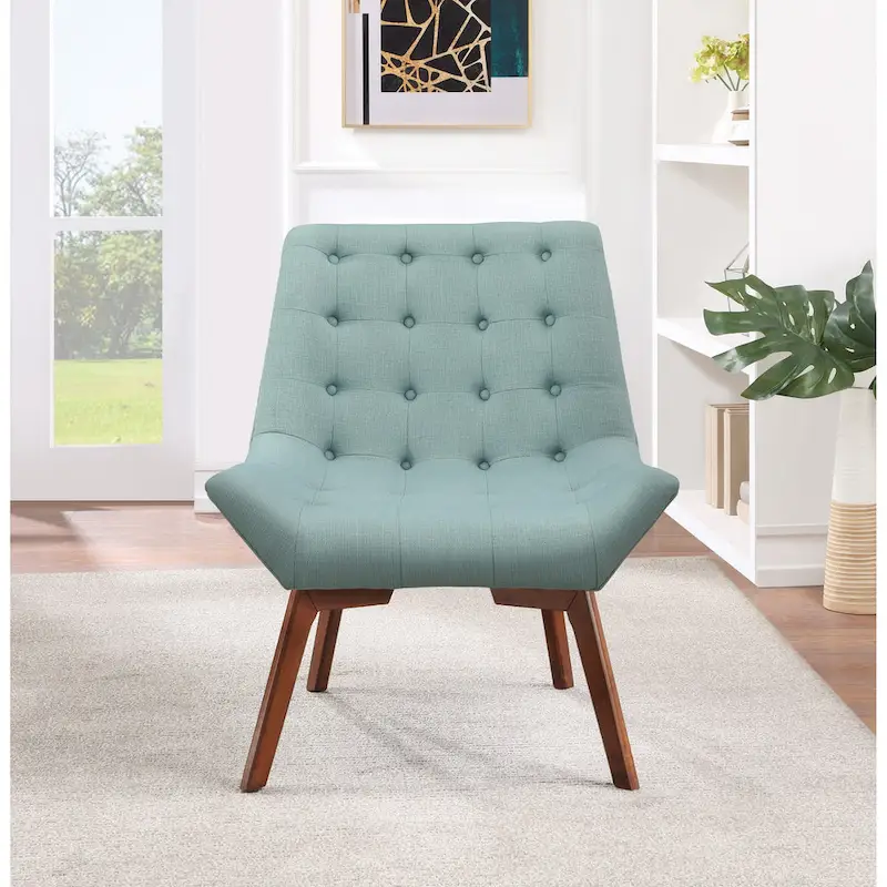 Shelly Tufted Chair with Coffee Legs