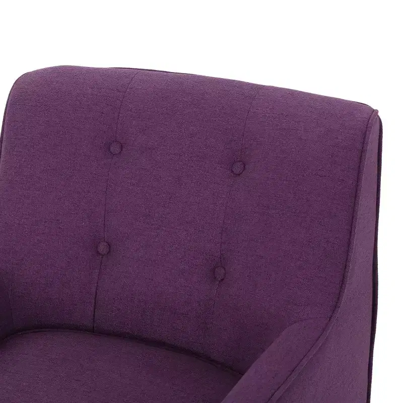 GDFStudio Merel Mid-Century Modern Fabric Tufted Accent Chair