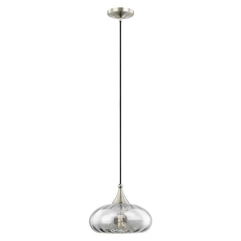 Livex Lighting Art Glass 1 Light Mini Pendant with Glass Shade