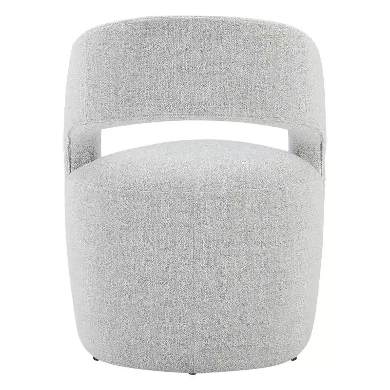 Spruce&Spring Modern Barrel Dining Chair with Caster & Open Back No Assembly Anywhere Chair
