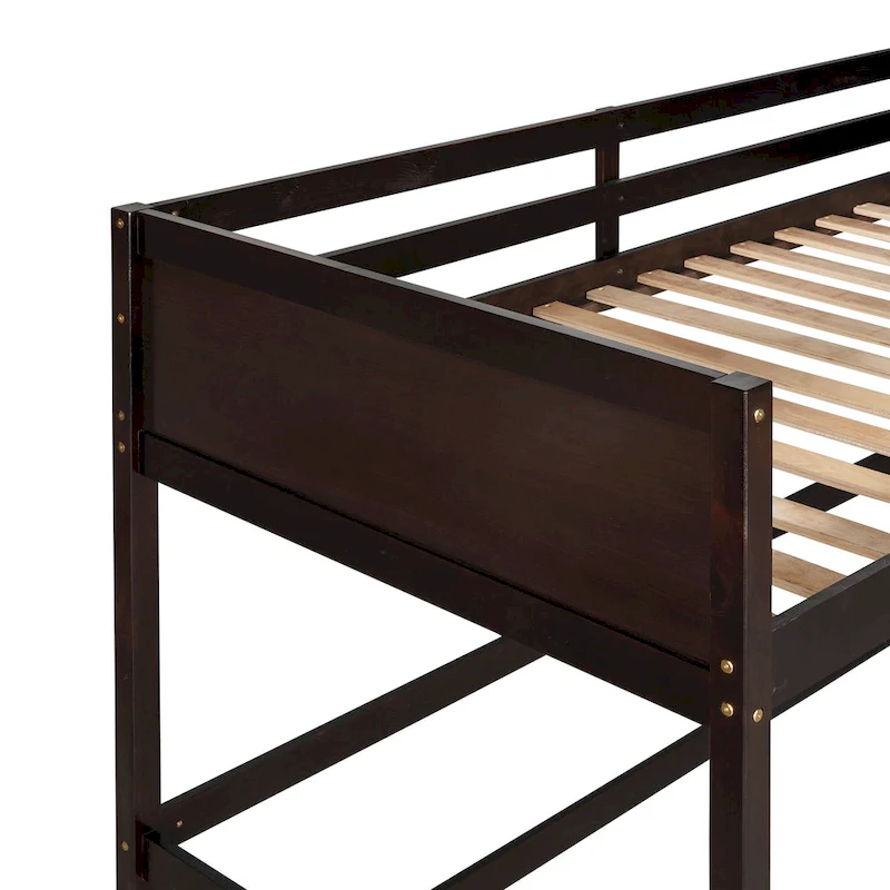 Twin Solid Wood Twin Size Loft Bed with Ladder